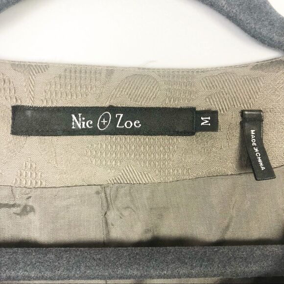 NIC + ZOE | Tan Embellished Embroidered Jacket Women’s Size Medium - Picture 4 of 5